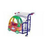 Chrome / Zinc Plated Metal Shopping Cart For Toddlers IOS CE SGS