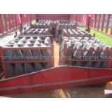 Steel Cr-Mo Wear Alloy Steel Castings Liners For Conch Cement Mill