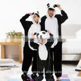 kids adult size available panda animal pajamas wholesale panda onesie