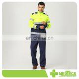 Yellow and Blue Customized Reflective Pipe Working Safety Jacket thumbnail-2