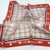 100% Pure Custom Printed Habotai Silk Square Scarf thumbnail-1