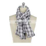 Guangzhou Direct Factory Cotton Check Double-Layer Scarf thumbnail-1