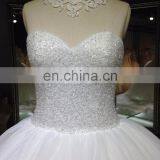 1A004cx Luxury Appliqued Heavy Beaded Ornament Floor-lenght With Long Tail Off Shoulder Sweetheart Wedding Dress 2016 thumbnail-6