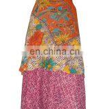 Women Ethnic Silk Wrap Skirts thumbnail-5