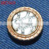 Gold Metal Buttons With Crystal