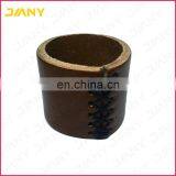 Custom Real Brown Leather Grips For Handle Bars of Bicycle thumbnail-2