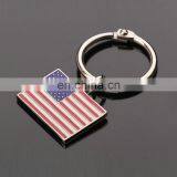 2017 Customized Country Flag Metal Keychain American Flag Keychain