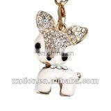 White Little DOG Mobilephone Accessory,mobile Phone Strap/charm 5614