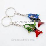 Multicolor Three-dimensional Amber Resin Shells Water Plants Shark Fish Acrylic Keychain thumbnail-5
