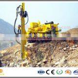 Lower air and oil consumption Hydraulic Multifunctional DTH Track Drilling Rig for mines and quarries