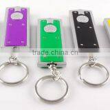 Promotional Logo Printed Rectangle LED Flashlight Keychain Quality Choice thumbnail-2