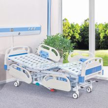 AG-BMY002 ABS handrails multifunctional hospital hydraulic control nursing care bed for sale