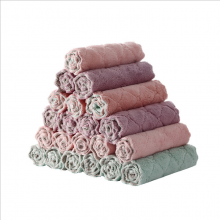 Double Side Water Washing Cloth Without Oil Absorption Cloth 100 Clean Cloth Coral Velvet Kitchen Lazy Cloth thumbnail-2