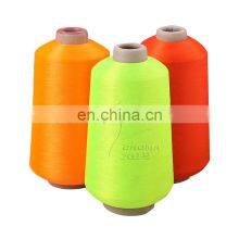 Hot sale cheaper  polyester 50d-150d dope dyed recycle yarn for woven label