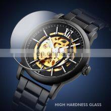 High Quality SKMEI 9242 Stainless Steel Skeleton Mechanical Automatic Watch Men Wrist thumbnail-3