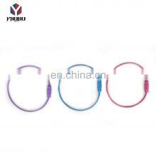 Keychain Lock Screw Cable Rings Stainless Steel Paint Wire Cable Loop Rings For Hanging Tag Keyrings thumbnail-3