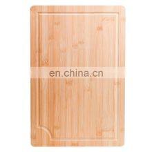 Wholesale Large High Quality Bamboo Cutting Board Rectangle Kitchen Chopping Board With Juice Groove