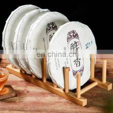 Bamboo Dish Drying Rack Kitchen Plate Storage Stand Plate Rack Holder Coffee Mug Cup Holder Wooden Tableware thumbnail-2