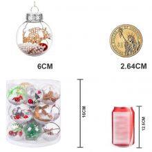 Wholesale Custom Design Handmade Decorative Christmas Tree Ornament Hanging Glass Ball 6cm thumbnail-5