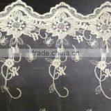 Lace Accessory Organdy Embroidery Full Lace Cotton Lace Fabric thumbnail-2