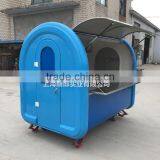 Blue Food Cart Beach Food Truck Hot Dog Hamburger Ice Cream Cart Blue Multi-function Mobile Food Trucks Room the Food Truck thumbnail-3