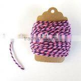 Baker's Twine -Pink & Purple Cotton Baker's Twine 10 Meters 12 Ply