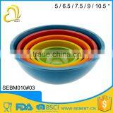 ODM and OEM Cutom Logo Bamboo Round Melamine Mixing Bowl Set Quality Choice thumbnail-2