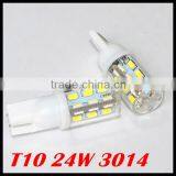 Wholesales Price 3014SMD 24W W5W 194 T10 Led Auto Led Car Led Free Shipping