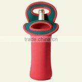 Red Neoprene Bottle Cooler Holder,1 Bottle Beer Carrier thumbnail-1