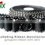 Wholesale 5cm Black and White Stitched Grosgrain Ribbon thumbnail-1