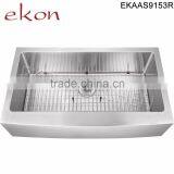 Apron Front Single Bowl 16 Gauge 304 Stainless Steel Handmade Kitchen Sink Farmhouse thumbnail-6