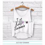 Aztec Style Wholesale Logo Print Custom Ladies Summer Short Bulk Tank Top thumbnail-4