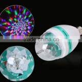 E27 E26 B22 Factory Price Rotating Moving Head RGB DIsco Led Strobe Light Bulb thumbnail-3