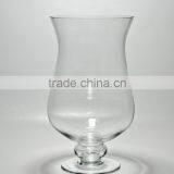 Brandy Clear Sodalime Handblown Bubble Stem Large Glass Vase Bud Rose Bowl Centerpiece Leadfree Manufacture Quality Choice thumbnail-1