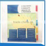 Manila Color 5 Tab Insert A4 Divider