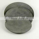 S/3 Round Plastic Plate W/Antique Grey