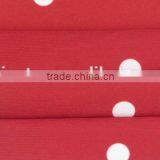 White Dot on Red Plain Pattern Polyester Spandex Ripstop Fabric thumbnail-4