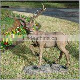 Home Decor Modern Bronze Running Deer Sculpture Statue for Sale thumbnail-4