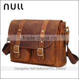 men leather briefcase shoulder bag 14 inch laptop messenger bag
