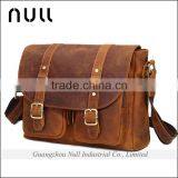Men Leather Briefcase Shoulder Bag 14 Inch Laptop Messenger Bag