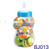Cute Plastic Small Feeding Bottle With Infant Baby Rattles Toy thumbnail-1