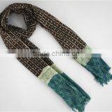 Patchwork Printed Wool Scarf thumbnail-2