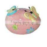 Hand Painted Ceramic Egg Shape Trinket Boxes With Spring Season Quality Choice