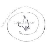 Cartoon Animal Designs Pendant 18k White/Yellow Gold Plated Austrian Crystal Rhinestone Alloy Chain Statement Necklace thumbnail-6