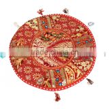 Round cushion Indian Sari patchwork cushion Meditation cushion Floor pillow Round