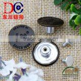 17MM Custom Metal Brass Fashion Denim Jean Button for Garments