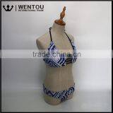 Bandage Push-up Neck Women Sexy Bikini Set Halter Swimwear thumbnail-3