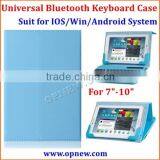 Tablet PC Universal Bluetooth Keyboard Leather Case Compatible With Android Win IOS System Bluetooth 3.0 thumbnail-1