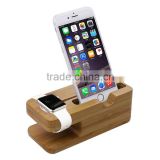 For Apple Watch Charging Dock wood Stand Holder