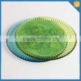 LXHY-015 Glass Colored Vintage Dessert Plate thumbnail-2
